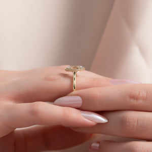 The Charlotte Set With A Oval Moissanite