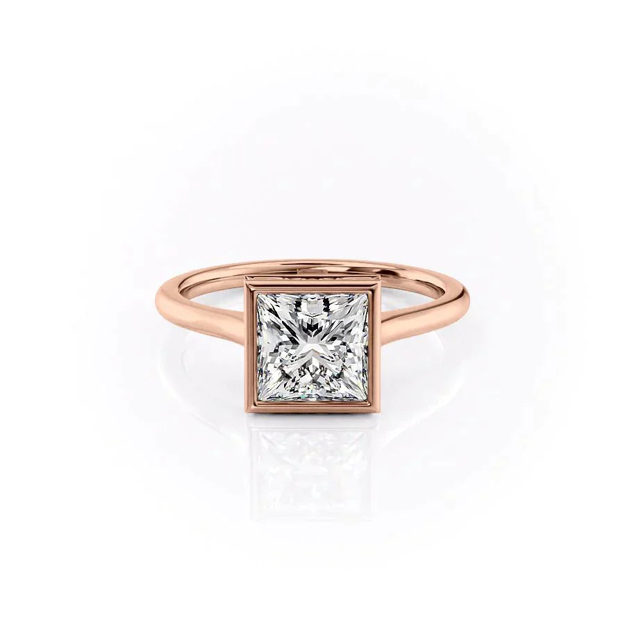 The Charlotte Set With A 2.5 Carat Princess Moissanite
