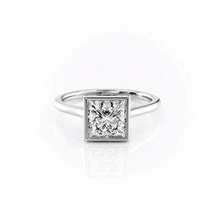 The Charlotte Set With A 3 Carat Princess Lab Diamond