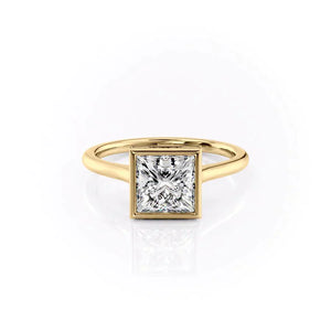The Charlotte Set With A 2 Carat Princess Lab Diamond