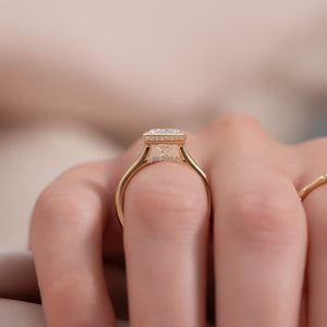 The Charlotte Set With A 1.5 Carat Princess Lab Diamond