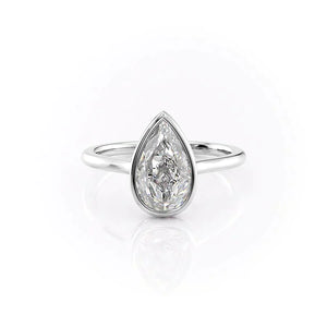 The Charlotte Set With A 2 Carat Pear Lab Diamond