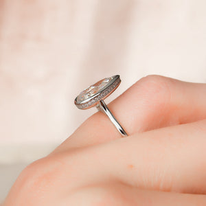 The Charlotte Set With A 3 Carat Pear Lab Diamond