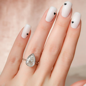 The Charlotte Set With A 3 Carat Pear Lab Diamond
