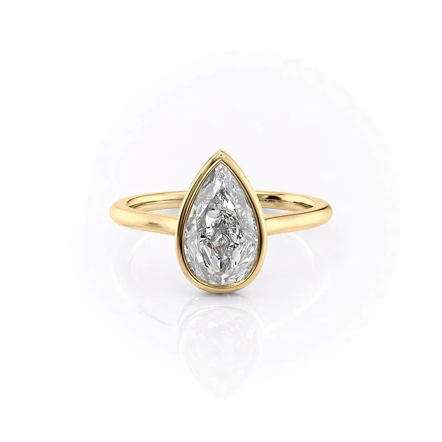 The Charlotte Set With A 3 Carat Pear Lab Diamond