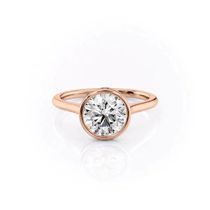 The Charlotte Set With A 2.5 Carat Round Moissanite