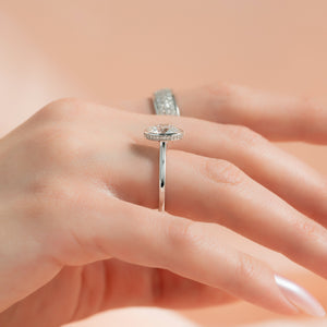 The Charlotte Set With A 3 Carat Round Lab Diamond