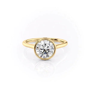 The Charlotte Set With A 4.5 Carat Round Moissanite