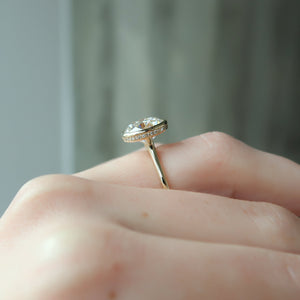 The Charlotte Set With A 3 Carat Round Lab Diamond