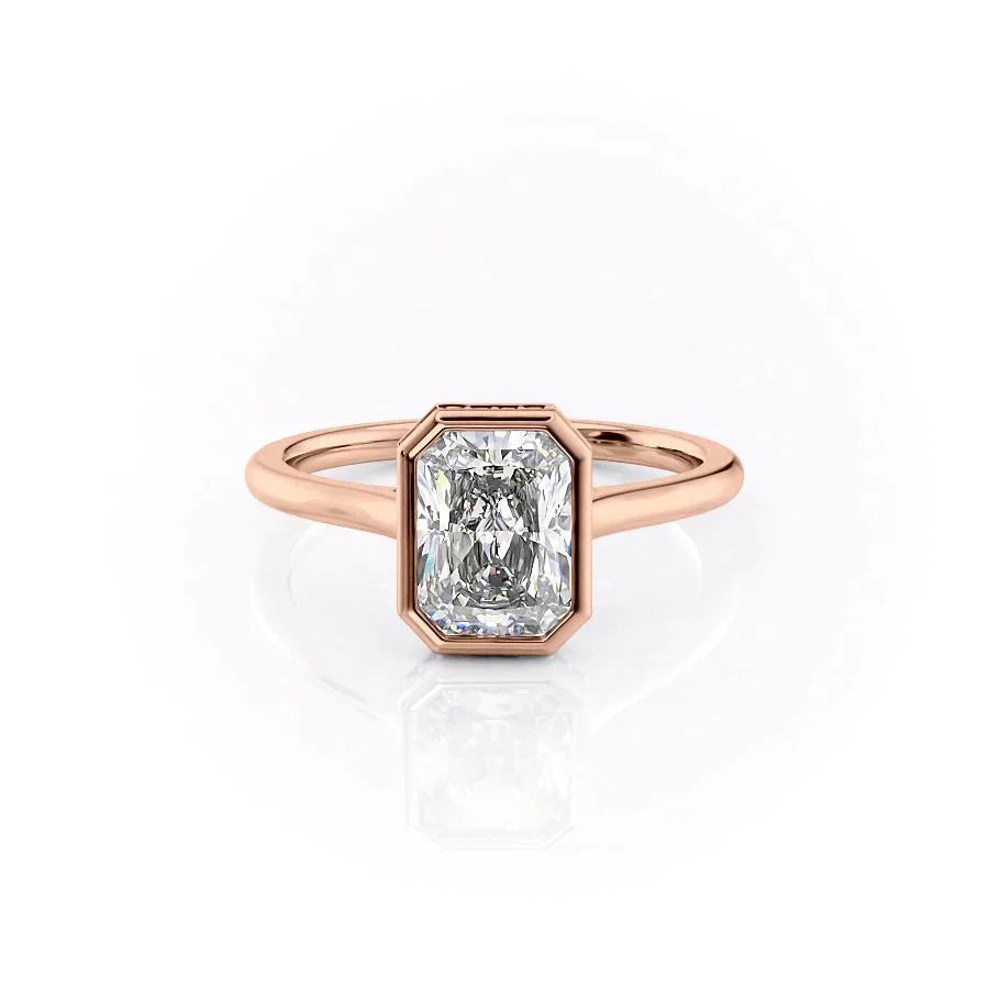 The Charlotte Set With A 1.5 Carat Radiant Moissanite