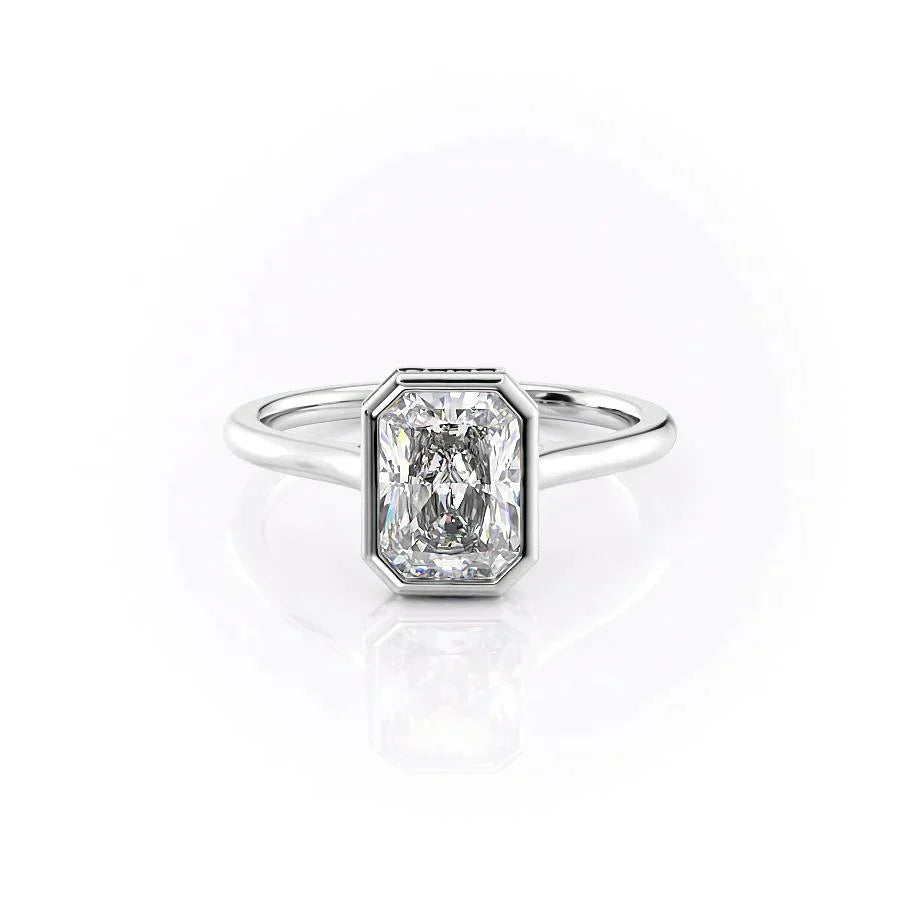 The Charlotte Set With A 1.5 Carat Radiant Lab Diamond
