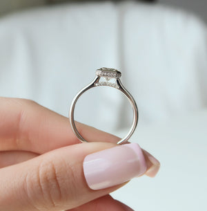 The Charlotte Set With A 3 Carat Radiant Lab Diamond