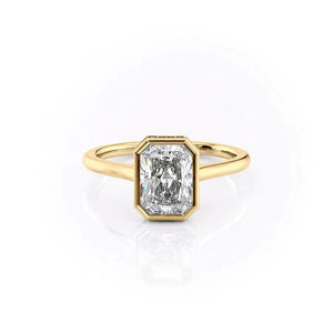 The Charlotte Set With A 1.5 Carat Radiant Lab Diamond