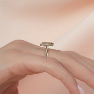 The Charlotte Set With A 1.5 Carat Radiant Lab Diamond