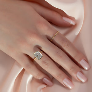 The Charlotte Set With A 1.5 Carat Radiant Lab Diamond
