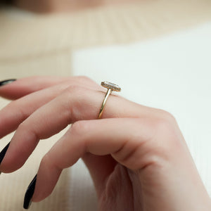 The Charlotte Set With A 1.5 Carat Radiant Lab Diamond