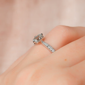 The Rebecca Set With A 3 Carat Emerald Lab Diamond