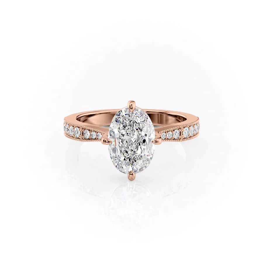 The Rebecca Set With A 2 Carat Oval Lab Diamond