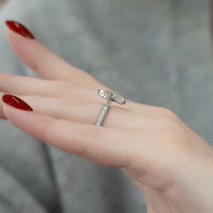 The Rebecca Set With A 3 Carat Oval Lab Diamond