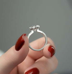 The Rebecca Set With A 3 Carat Oval Lab Diamond