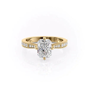 The Rebecca Set With A 2 Carat Radiant Moissanite
