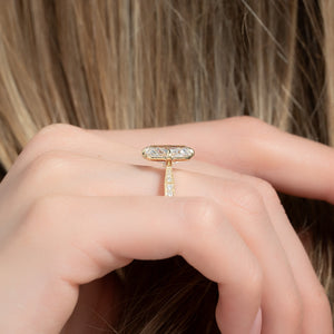 The Rebecca Set With A 2.5 Carat Radiant Lab Diamond