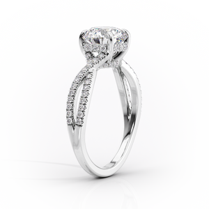 The Angelina Set With A 2 Carat Marquise Moissanite