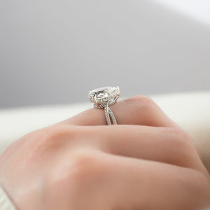 The Angelina Set With A 1 Carat Pear Lab Diamond