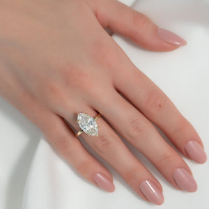 The Eleanor Set With A 1 Carat Marquise Lab Diamond
