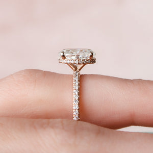 The Pave Alex Set With A 3 Carat Oval Lab Diamond