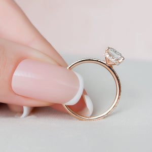 The Pave Alex Set With A 2 Carat Radiant Lab Diamond