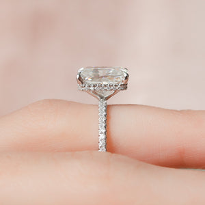 The Pave Alex Set With A 3 Carat Radiant Lab Diamond