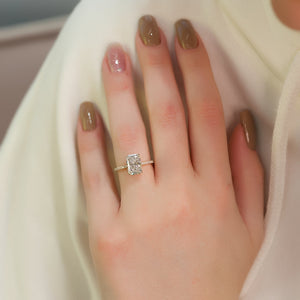 The Pave Alex Set With A 3 Carat Radiant Lab Diamond