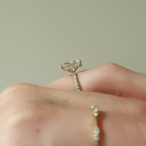 The Pave Alex Set With A 3 Carat Radiant Lab Diamond