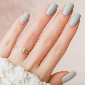 The Pave Alex Set With A 3 Carat Radiant Lab Diamond