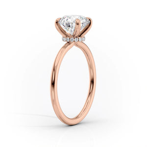 The Nelly Set With A 3 Carat Elongated Cushion Lab Diamond