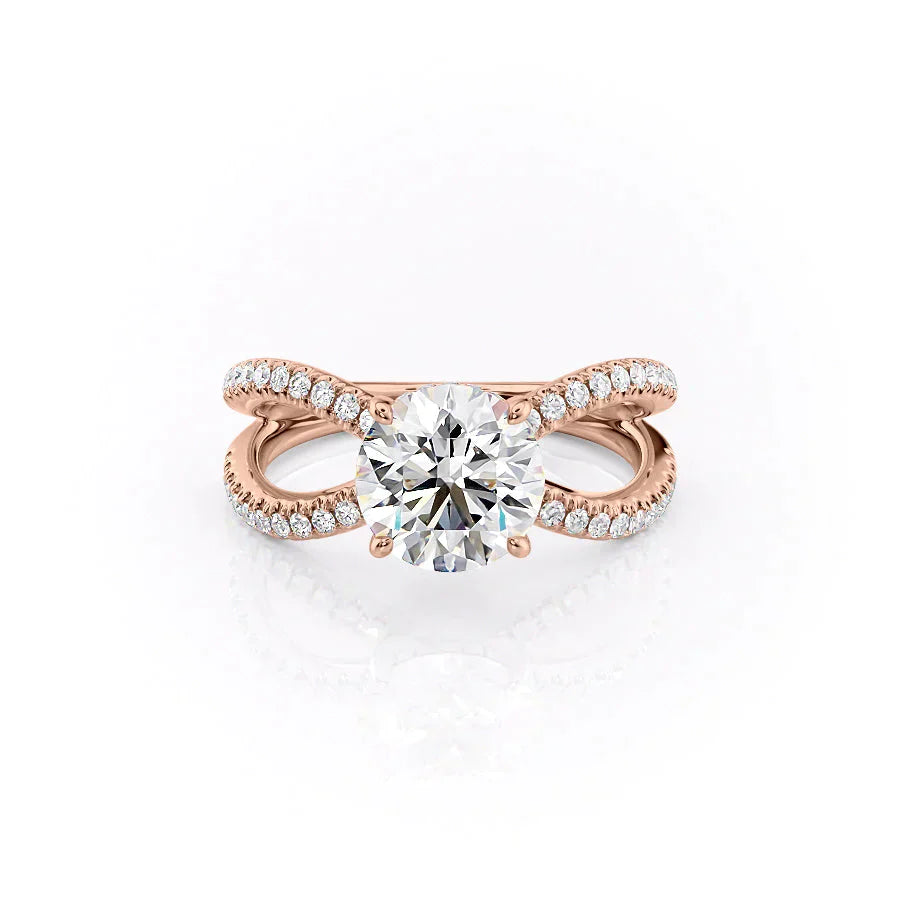 The Zoey Set With A 1.5 Carat Round Lab Diamond