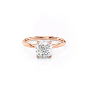 The Razor Kamellie Set With A 2 Carat Cushion Lab Diamond
