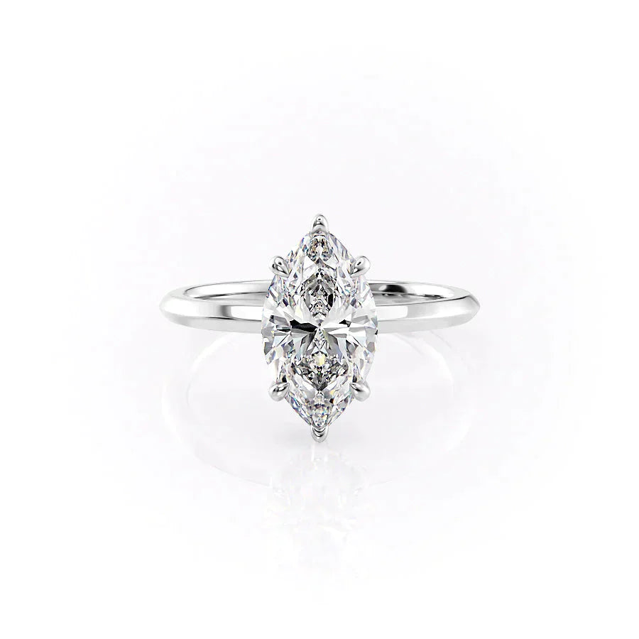 The Razor Kamellie Set With A 1 Carat Marquise Lab Diamond