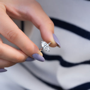 The Razor Kamellie Set With A 2 Carat Marquise Lab Diamond