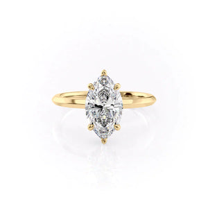 The Razor Kamellie Set With A 1.5 Carat Marquise Lab Diamond