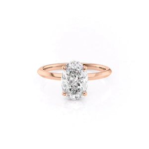 The Razor Kamellie Set With A 2 Carat Oval Lab Diamond