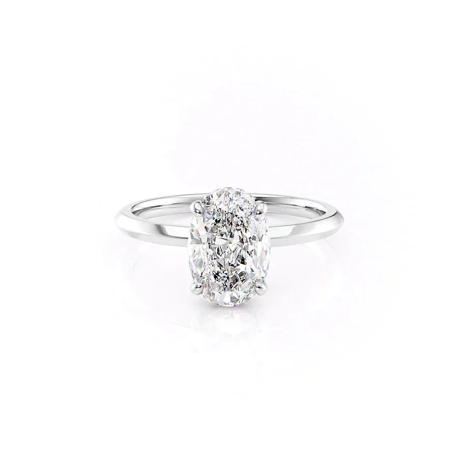 The Razor Kamellie Set With A 2 Carat Oval Lab Diamond