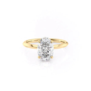 The Razor Kamellie Set With A 1.5 Carat Oval Lab Diamond