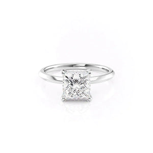The Razor Kamellie Set With A Princess Moissanite