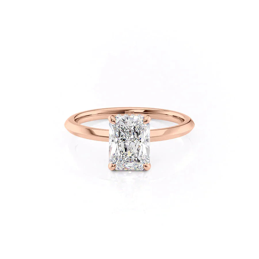 The Razor Kamellie Set With A 3 Carat Radiant Lab Diamond