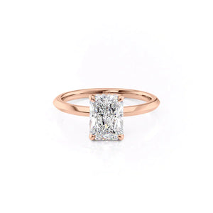 The Razor Kamellie Set With A 1 Carat Radiant Lab Diamond