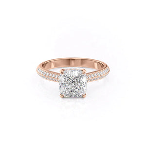 The Kayla Set With A 2 Carat Cushion Lab Diamond