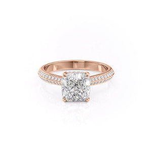 The Kayla Set With A Cushion Moissanite