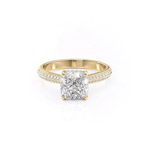 The Kayla Set With A 1.5 Carat Cushion Lab Diamond